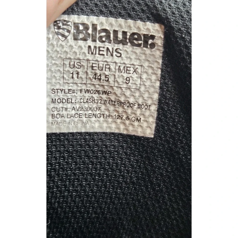 Blauer Clash V2 Waterproof Composite Toe EMS Boot US 11 BOA Ratchet System Mens